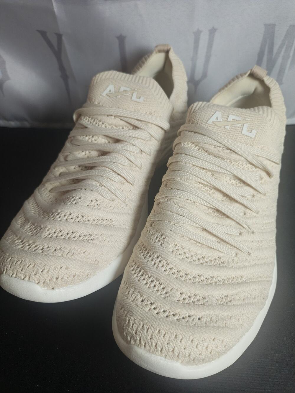 APL Women's 7.5 Techloom Wave Ivory / Oat Silk / Melange $270 msrp